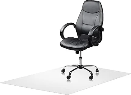Panorama Protector de Suelo para Silla 120x60 cm - Alfombra Transparente | Tapete de PVC para proteger el suelo de oficina o parquet de casa, antideslizante y resistente.