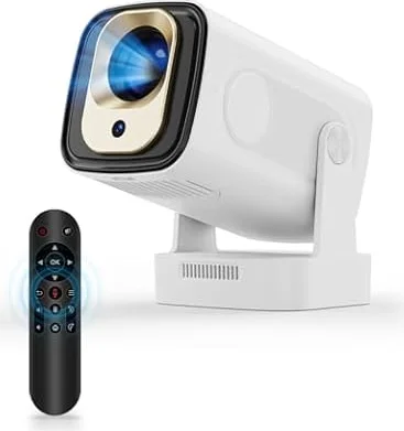 【Enfoque Automático】 Magcubic HY310 Proyector Portátil Full HD 1080P | WiFi 6 Bluetooth 5.4, App Integrada Proyector de Video doméstico, Remoto por Voz
