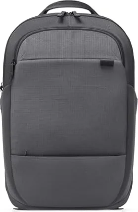 Dell Pro 13-14 Plus EcoLoop Mochila CP5426G, Gris, Plástico Reciclado | Bolsillo frontal acolchado, 2 bolsillos laterales, 2 internos, cremallera segura, correa hombro acolchada, peso 449 g
