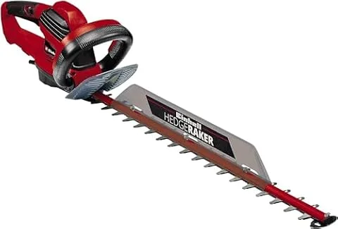 Einhell Cortasetos eléctrico GE-Eh 7067 | 700 W | cuchillas acero cortadas con láser y pulidas con diamante | engranaje metal | protección contra golpes | incl. funda