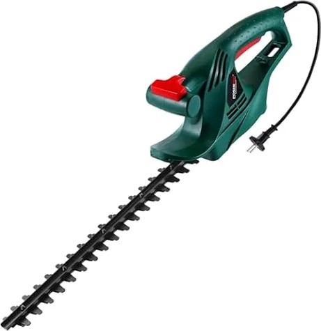 POSENPRO Cortasetos Eléctrico 450 W, Recortasetos eléctrico con Cable, Tijeras Cortasetos eléctrico, Longitud de la Cuchilla de 45 cm, Espacio Entre Dientes de 16 mm, Peso 2,0 Kg