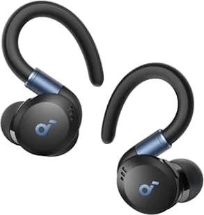 Anker Soundcore Sport X20 Auriculares Deportivos con Cancelación de Ruido | Ganchos Ajustables y Extensibles, Graves Profundos, IP68, Resistentes al Sudor y al Polvo, Larga reproducción