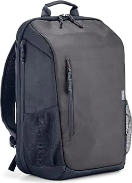 HP Travel Mochila para Portatiles de hasta 15,6" (Capacidad 18L, Ampliable hasta 21 L, Impermeable, Ergonómica, Bolsillo para Rastreador, Cremalleras con Cierre, Material Reflectante) Gris Oscuro