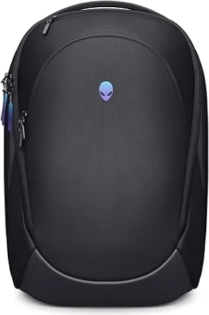 Alienware 18" Mochila AW7825P, Capacidad de 28L, Malla Transpirable 3D | Organizadores Magnéticos, Bolsillo RFID, Resistente al Clima, Logo Reflectante 3D, Negro