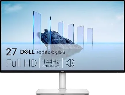 DELL 27 Plus Monitor - S2725HSM, Full HD (1920x1080), 144Hz, IPS, 1ms MPRT | AMD FreeSync, 99% sRGB, Ajuste de Altura, Altavoces Integrados, 2 HDMI, 3 Años de Garantía, Blanco