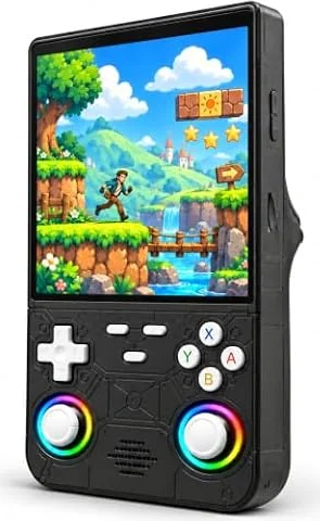 Genzo Consola Portatil Retro R36 Ultra 2026 con 128GB y más de 40.000 Juegos - +30 Emuladores - Pantalla Grande HD IPS de 4 Pulgadas - Bateria 3500mah