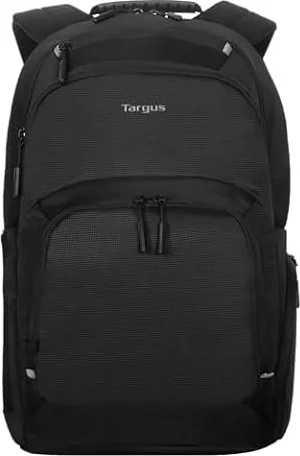 Targus Mochila para laptop, se adapta a portátiles de 15 a 16 pulgadas, capacidad de 25 litros, múltiples bolsillos, resistente al agua, color negro