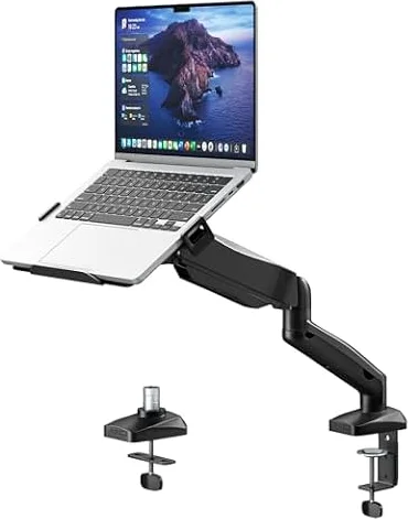 STANDOPIA Soporte de sobremesa para portátil 2 en 1, para portátil de 11,6-17,3'' y Monitor de 17-32'', soporta hasta 9 KG, VESA 75/100 mm