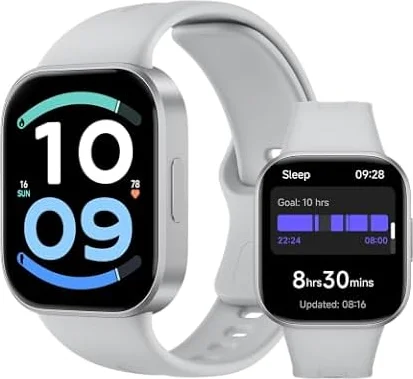 Xiaomi Redmi Watch 6 Active, Seguimiento Fitness, 18 días de batería, Plata | Reloj inteligente para hombre y mujer, AMOLED 1,85", 9,9 mm, llamadas BT, salud y ejercicio, 140+ deportes, IP68