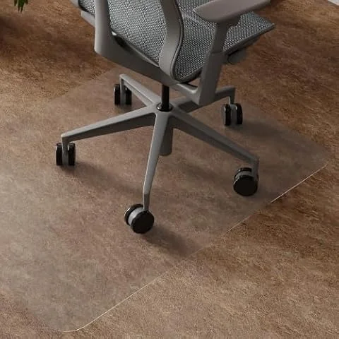 HOMCOM Alfombrilla Protectora para Suelos 90x120 cm Transparente