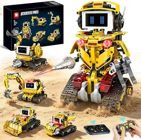 JONRRYIN Robot Teledirigido Niños, Technic Robot Programable 5 en 1 | Kit de Construcción Robot con App y Mando a Distancia, Juguete STEM para Niños de 8-13 Años, Regalo de Cumpleaños, 660 Piezas