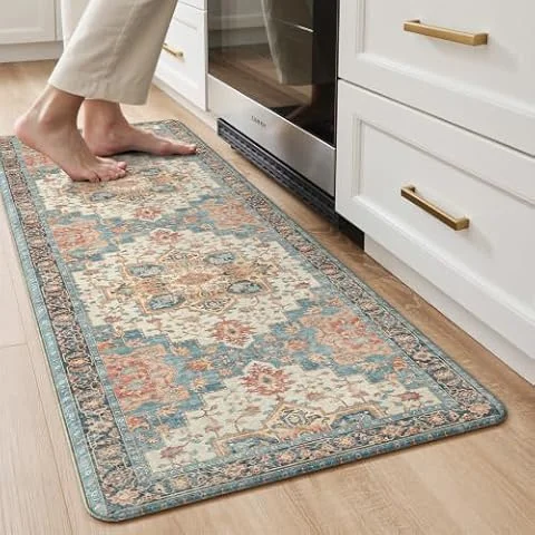 GENIMO Alfombra de Cocina Lavable 40 x 150 cm Antideslizante | Antideslizante, resistente a las manchas, absorbente y fácil de lavar a máquina. Ideal para el uso diario en la cocina.